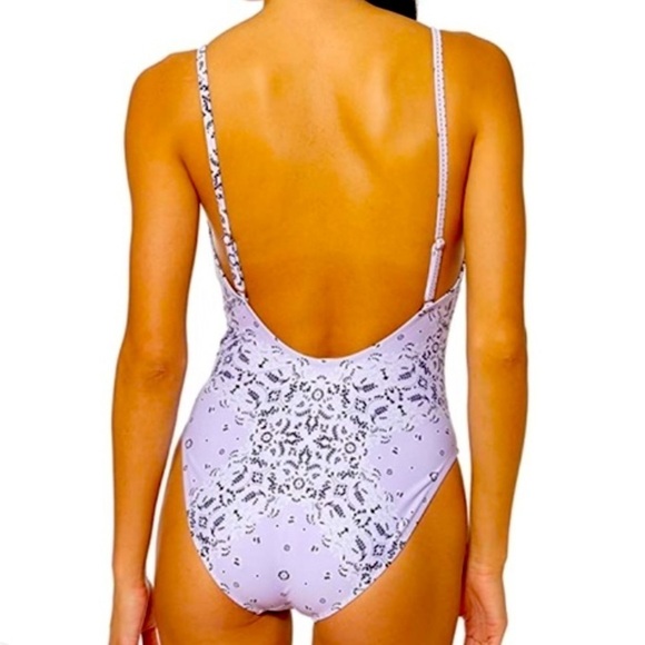 JESSICA Simpson Tie Waist One Piece Swimsuit - Picture 2 of 9